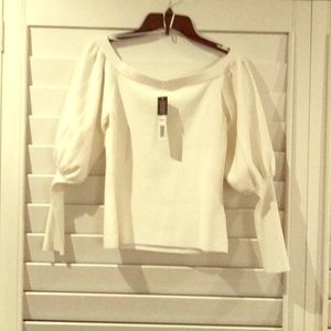 NWT Antonio Melani off white sweater